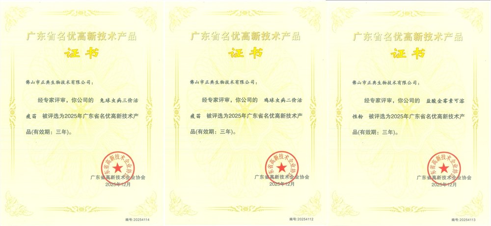 喜讯！正典生物3项产品获评2025年广东省名优高新技术产品